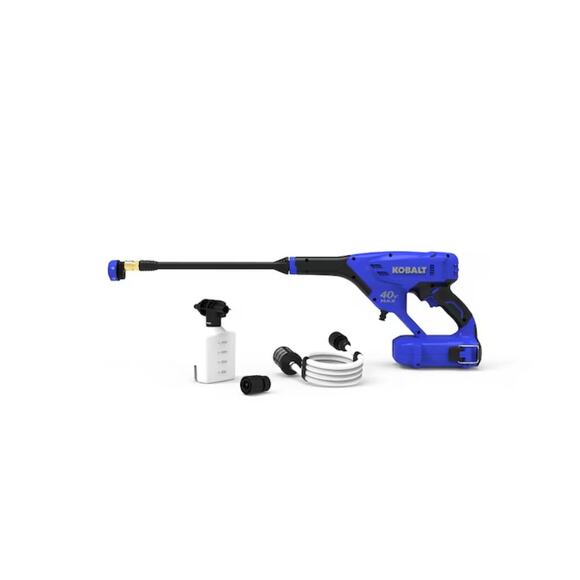 Kobalt 600-PSI Cold Water Battery Outdoor power cleaner with 1 Spray Tips Washer - Picture 1 of 6